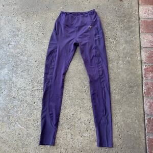 Gymshark Leggings Purple Mesh Panels Small